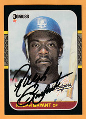 Ralph Bryant Los Angeles Dodgers AUTO Signed 1987 Donruss Fort Gaines Georgia