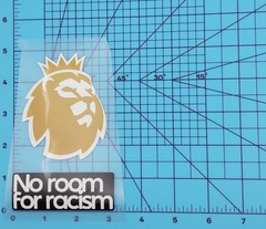 Premier League NO Room For Racism Jersey Badge Heat Press