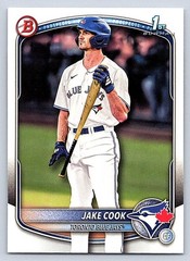 JAKE COOK BLUE JAYS RC 1st card 2025 BOWMAN DRAFT #BD-97