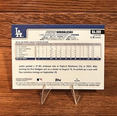 JUSTIN WROBLESKI (RC) AUTO /299🔥2025 Topps Chrome⚾️Dodgers RA-JWR GRADE ME!🤩💎