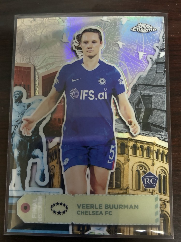 2025-26 Topps Chrome UEFA Women&rsquo;s VEERLE BUURMAN RC Finals Destination