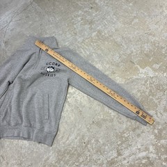 UConn Huskies Pullover Mens Medium Gray 1/4 Zip Long Sleeve Sweater Sweatshirt