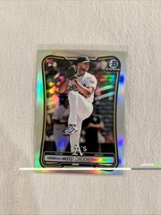 Luis Morales 2026 Bowman Chrome Red Rookie Variation Refractor SP Athletics #49