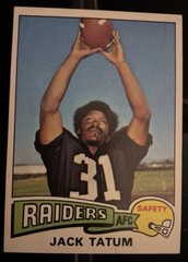 1975 Topps Football #70 Jack Tatum Oakland Raiders Passaic Indians