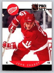 1990-91 Pro Set Hockey #68 John Chabot Detroit Red Wings Center Base Card