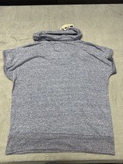 Milwaukee Brewers Women’s Soft As A Grape Blue Gray Funnel Neck Shirt MLB
