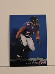 2025 PRO SET METAL RETRO BASE PRISMATIC BLUE #RB-80 RAY LEWIS 19/25