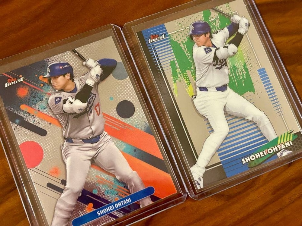 Topps Finest Shohei Ohtani 2 Card Set 2025 2026 Dodgers Baseball MLB