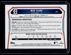 2026 Bowman Green Max Clark #BCP-2 Detroit Tigers #/399