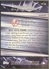 Aaron Judge 2016 Bowman&rsquo;s Best #TP-28 Top Prospects Refractor Yankees