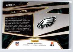 2022 Panini Select – Turbocharged A.J. Brown #TUR-12 Eagles