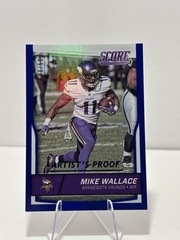 2016 Score Artist&rsquo;s Proof Blue Refractor /50 Mike Wallace #183