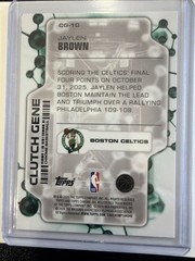 2026 Topps Chrome Update Jaylen Brown Clutch Gene /75