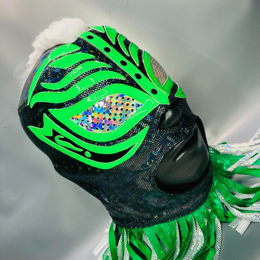 Mysterious Wrestling Lucha Libre Costume Mask Mascara Luchador Mystery Neon