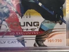 UD EXCLUSIVES YG Extended Young Guns GOLD CHECKLIST limited to 38/100