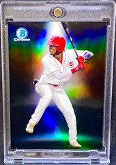 ELLY DE LA CRUZ BLACK REFRACTOR ROOKIE SP Insert RC Card Chrome Non Auto – REDS