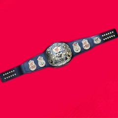 WWF SMOKING SKULL WORLD HEAVYWEIGHT CHAMPIONSHIP BELT 2MM BRASS ADULT SIZE