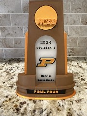 Purdue Boilermakers 3D Printed 2024 Men&rsquo;s Basketball Final Four Trophy Custom