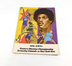 1973-74 Kentucky Colonels vs New York Nets ABA Basketball Playoff Program