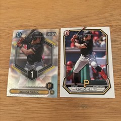 2026 Bowman Konnor Griffin (2)Cards-Bowman Chrome #BTP-1 + Base #BP-92 Pirates
