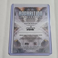 2025 Topps Exalted WWE Tatum Paxley Apparition Autographs NXT On Card Auto!