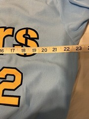 NEW MIZUNO Japan NPB HANSHIN TIGERS Baseball Jersey Sky Blue #2 Umeno XL