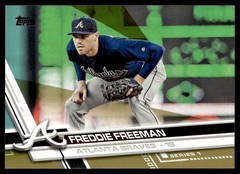 2017 Topps Gold Freddie Freeman 1152/2017 Atlanta Braves #244