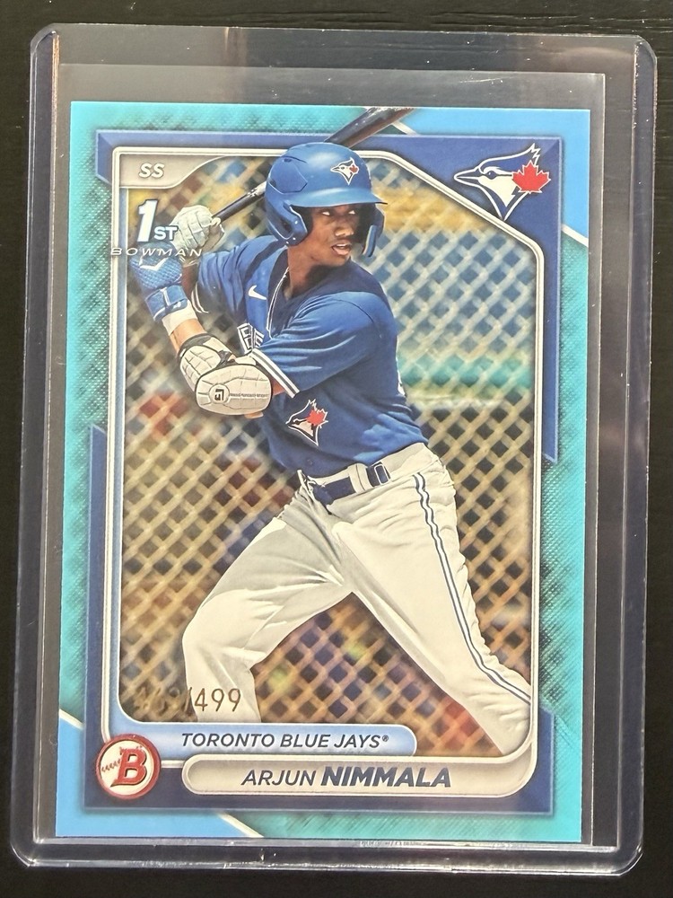 2024 Bowman – Prospects Arjun Nimmala #BP-142 1st Sky Blue Border /499 (RC) *