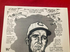 JIM MALONEY Cincinnati Reds SIGNED Autograph Print Photo 11×17 Bob Parker w/ COA
