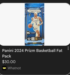🔥 2024-25 Panini Prizm NBA 🏀 Basketball Fat Pack Factory Sealed 💥