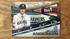Kade Anderson 2025 Bowman Draft Chrome Draft Night #BDN-3 Mariners