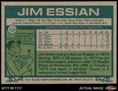 1977 Topps #529 Jim Essian White Sox RC 7 – NM