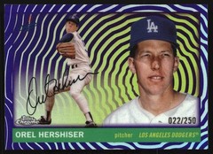Orel Hershiser 2025 Topps Chrome Platinum #488 Purple Vibrations Refractor #/250