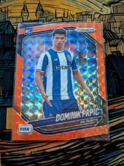2025-26 Panini Prizm FIFA Dominik Prpic #268 Orange Mosaic #&rsquo;d/299