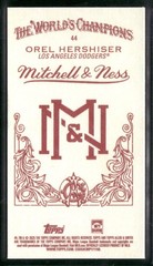 2025 Topps Allen & Ginter #44 Orel Hershiser Mini Mitchell & Ness Back