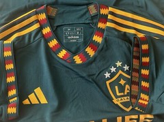LA Galaxy Adidas Authentic Away Soccer Jersey Mystery Green 2023-2024 #HI1873