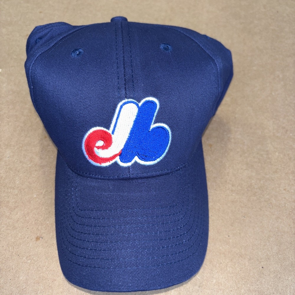 MONTREAL EXPOS ANNCO ADJUSTABLE VINTAGE BLUE HAT OSFM NEW RARE