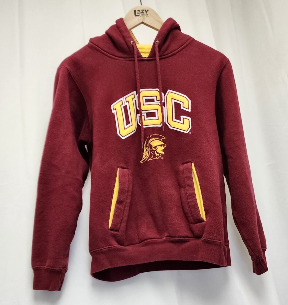 USC Trojans Champs Pullover Hoodie Unisex Adult Extra Small. Red & Gold