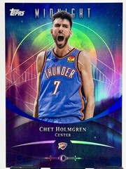 2025 Topps Midnight Chet Holmgren #55