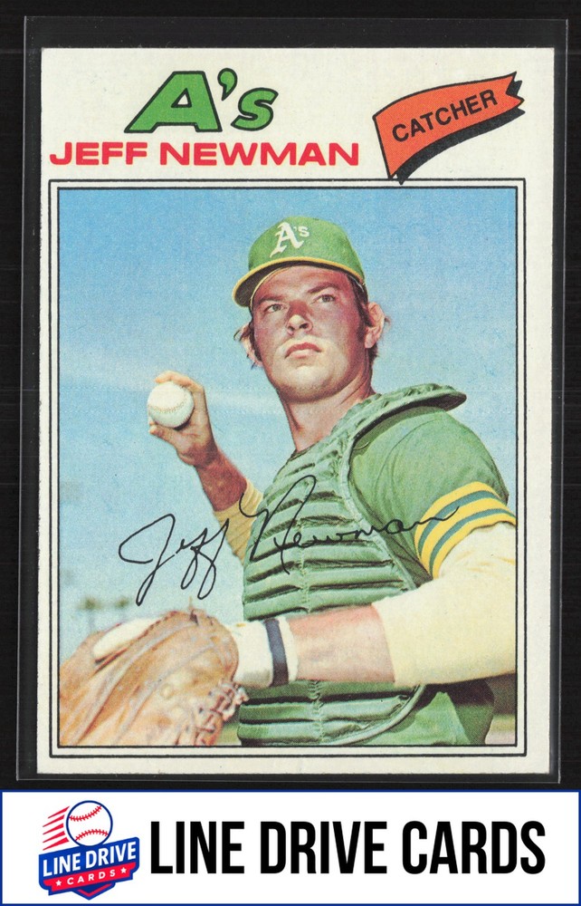 1977 Topps #204 Jeff Newman Oakland Athletics Rookie EX