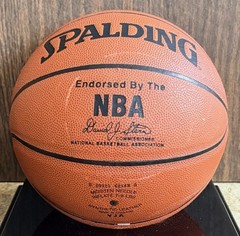 Vintage Michael Jordan Autographed Spalding Basketball With BNIB Storage Case