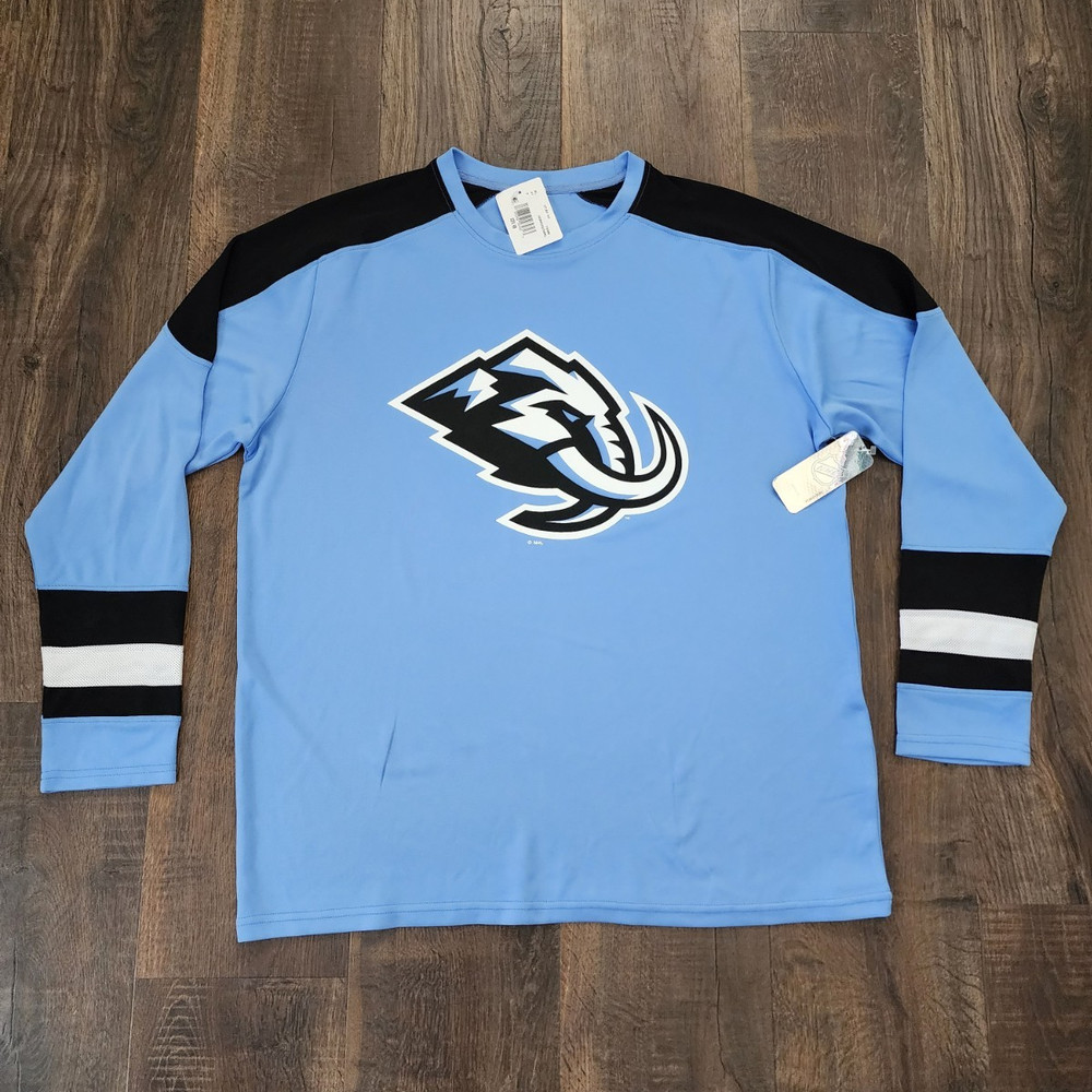 Utah Mammoth NHL Hockey Jersey, Blue/Black/White, Size XL