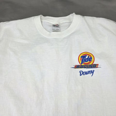 Fruit Of The Loom Tide Downy Craven 32 Shirt Mens XL White NASCAR Auto Racing
