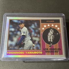 2025 Topps Heritage – 1976 Player Icons Yoshinobu Yamamoto #76PI-18 Holographic