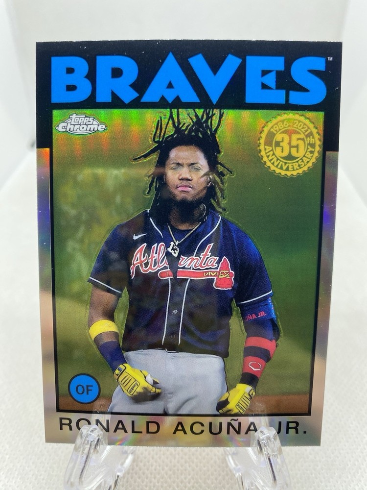 2021 Topps Chrome – 1986 Topps Baseball Ronald Acuña Jr. #86BC-3