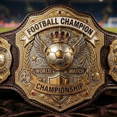 Custom Championship Belt Football Fantasy league Personalized Trophy MVP Award