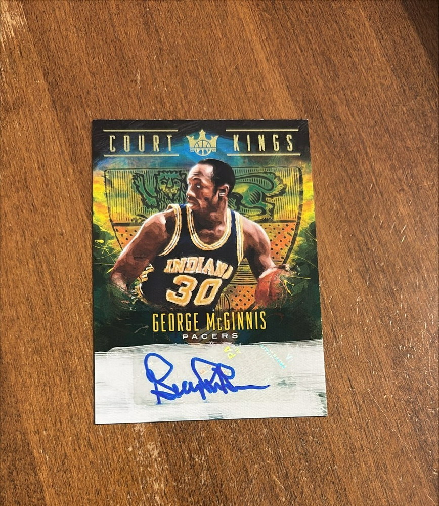 George McGinnis 2018-19 Panini Court Kings Auto CK-GMG Indiana 76ers /149 HOF