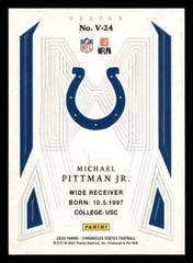 2020 Panini Chronicles Michael Pittman Jr. #V-24 Vertex RC Indianapolis Colts