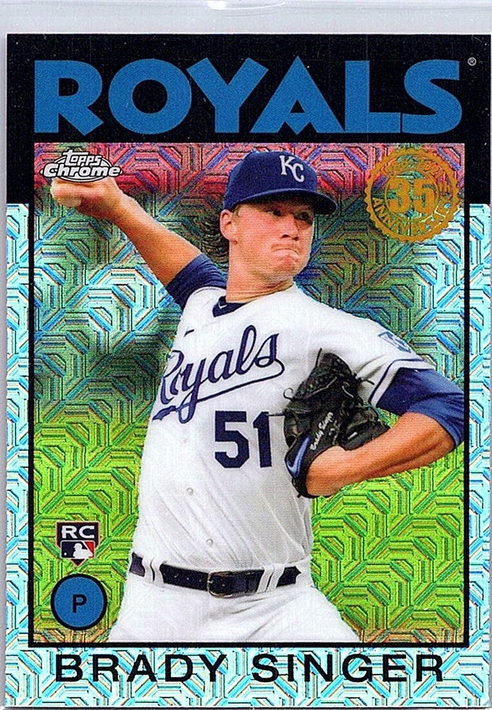 2021 Topps – Silver Pack 1986 Topps Chrome Baseball Brady Singer #86BC-3 (RC)