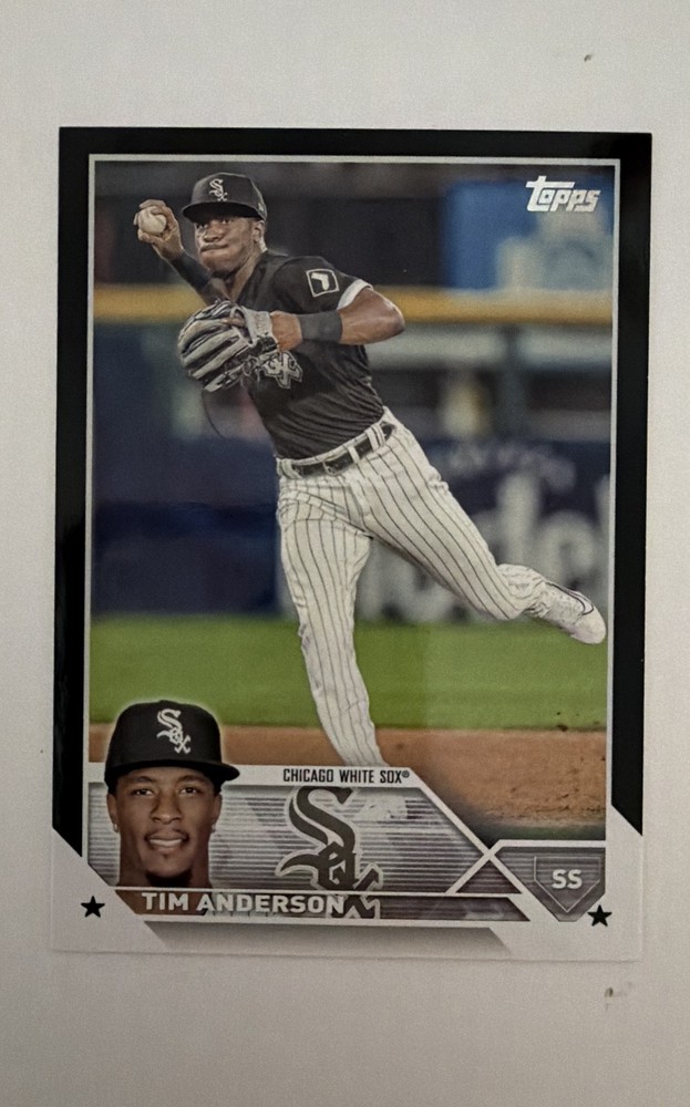 2023 Topps Series 1 – Tim Anderson #282 Black 72/72 Bookend Print!